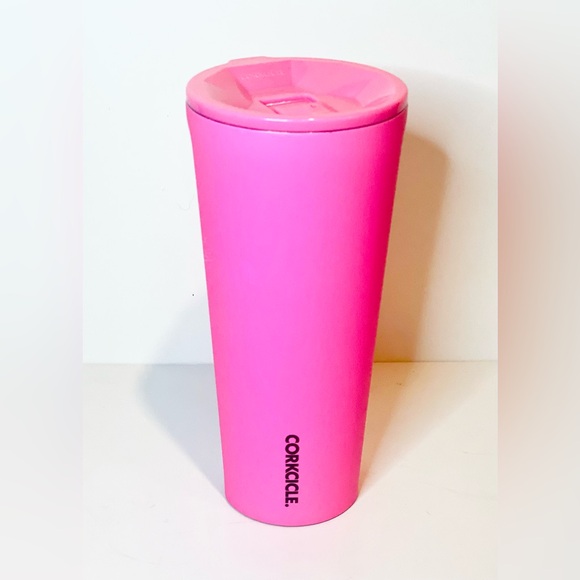 Corkcicle Other - Corkcicle Neon Hot Pink Matte Finish 24 Oz Hot Cold Classic Tumbler